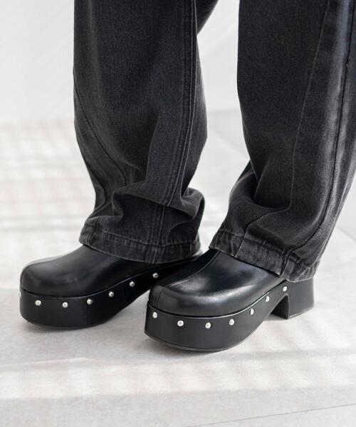 WEGO（ウィゴー）の「WEGO/スタッズ付きサボサンダル（サンダル・レディース・ブラック・LARGE/MEDIUM）」の10枚目の写真