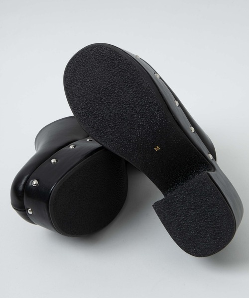 WEGO（ウィゴー）の「WEGO/スタッズ付きサボサンダル（サンダル・レディース・ブラック・LARGE/MEDIUM）」の3枚目の写真