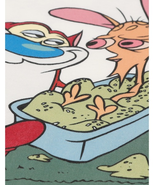 Little sunny bite（リトルサニーバイト）の「/Little sunny bite/Ren & Stimpy tee（Tシャツ/カットソー・レディース・ブラック/ホワイト/グリーン・SMALL/MEDIUM）」の8枚目の写真