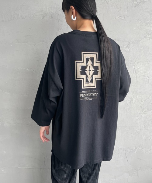 【  Jeans】縦型バックプリントTシャツ ブルー SALE 【HIPANDA ハイパンダ】メンズ ブルーパンダ バック