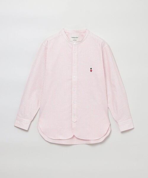 MACKINTOSH PHILOSOPHY（ﾏｯｷﾝﾄｯｼｭ ﾌｨﾛｿﾌｨｰ）の「バッキンガムベア バンドカラーシャツ（シャツ/ブラウス・レディース・ブルー系その他2/ブルー/レッド/オフホワイト・38）」の4枚目の写真