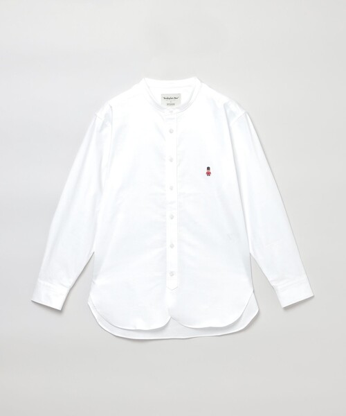 MACKINTOSH PHILOSOPHY（ﾏｯｷﾝﾄｯｼｭ ﾌｨﾛｿﾌｨｰ）の「バッキンガムベア バンドカラーシャツ（シャツ/ブラウス・レディース・ブルー系その他2/ブルー/レッド/オフホワイト・38）」の2枚目の写真