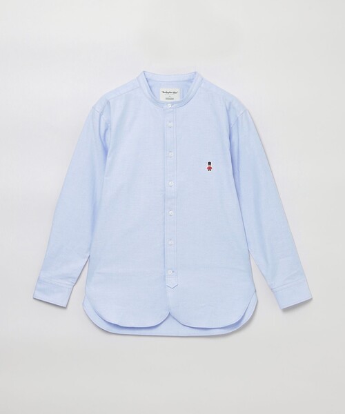 MACKINTOSH PHILOSOPHY（ﾏｯｷﾝﾄｯｼｭ ﾌｨﾛｿﾌｨｰ）の「バッキンガムベア バンドカラーシャツ（シャツ/ブラウス・レディース・ブルー系その他2/ブルー/レッド/オフホワイト・38）」の3枚目の写真