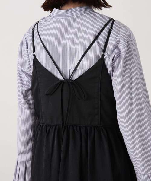 N.（N. Natural Beauty Basic）（エヌエヌナチュラルビューティーベーシック）の「◆【S Size Line】異素材ドッキングキャミワンピース（ワンピース・レディース・オフホワイト/ブラック・SMALL/MEDIUM）」の22枚目の写真