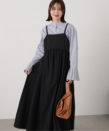 N.（N. Natural Beauty Basic） | ◆【S Size Line】異素材ドッキングキャミワンピース(ワンピース)