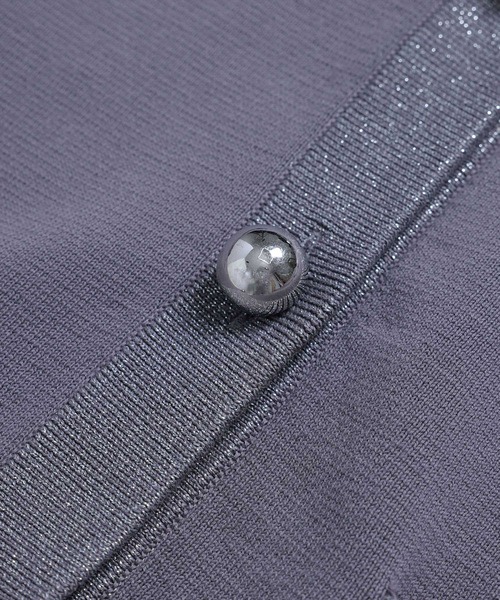 ADAM ET ROPE'（アダムエロペ）の「【WEB限定】ラメフリンジニットジャケット（その他アウター・レディース・ブラック/チャコールグレー/オフホワイト・FREE）」の15枚目の写真