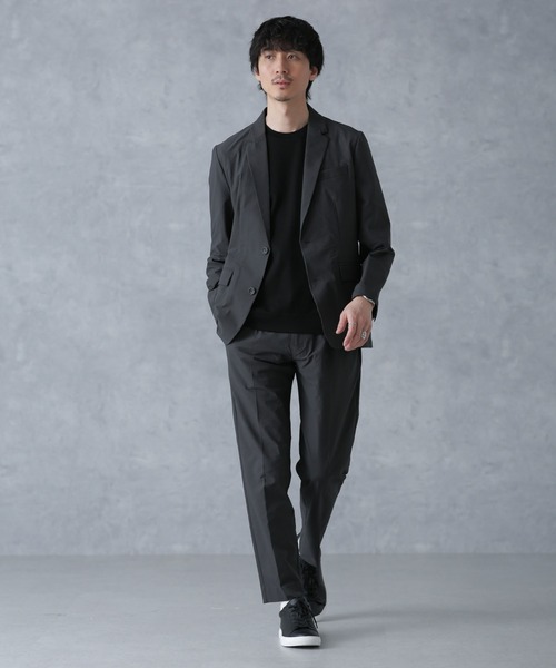 NANO universe(ナノユニバース)の「「Damerino」sportsシアサッカー(セットアップ・メンズ・ブラック/チャコール/ネイビー・S/M/L/XL)」の2枚目の写真