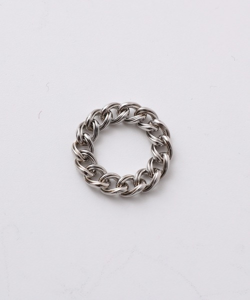 JUNRED（ジュンレッド）の「ital. from JUNRed / moon chain ring（リング・メンズ・シルバー・S/L）」の6枚目の写真