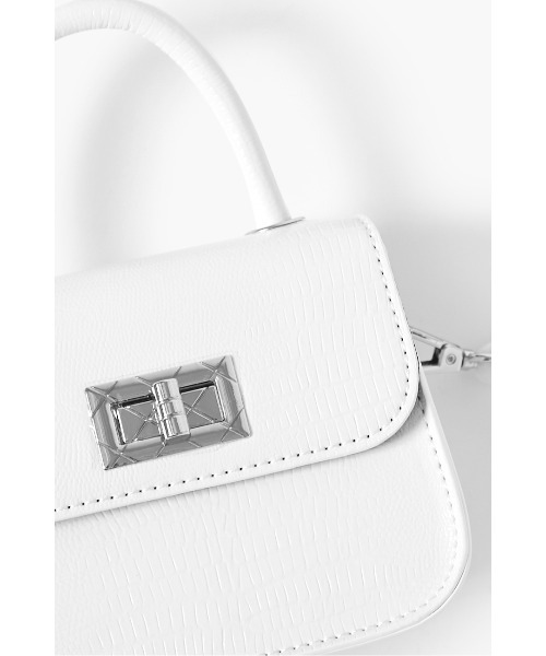 FOREVER 21（フォーエバー トゥエンティーワン）の「フラップミニバッグ（ショルダーバッグ・レディース・ホワイト/イエロー・FREE）」の10枚目の写真