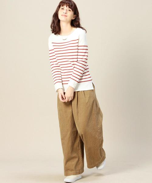 BEAUTY&YOUTH UNITED ARROWS(ビューティーアンドユースユナイテッドアローズ)の「BY 11Wコーデュロイ タックワイドパンツ ◆(その他パンツ・レディース・ベージュ/ネイビー・MEDIUM/SMALL)」の6枚目の写真