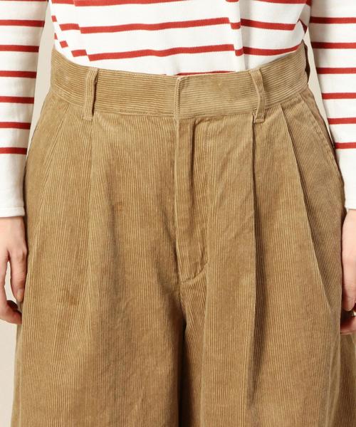 BEAUTY&YOUTH UNITED ARROWS(ビューティーアンドユースユナイテッドアローズ)の「BY 11Wコーデュロイ タックワイドパンツ ◆(その他パンツ・レディース・ベージュ/ネイビー・MEDIUM/SMALL)」の7枚目の写真