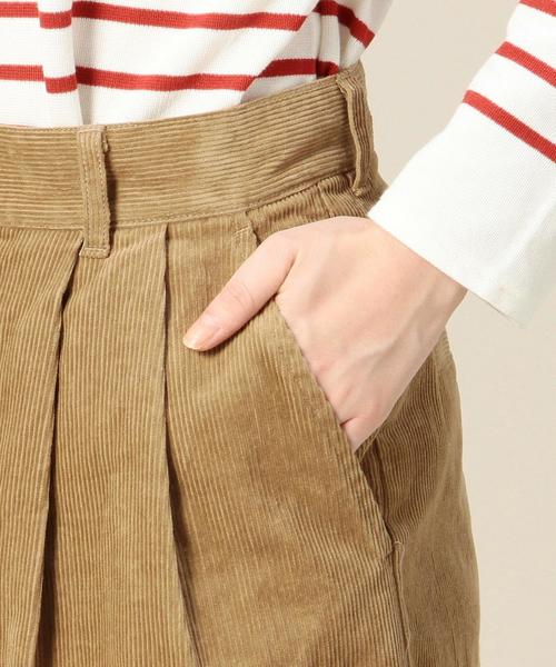 BEAUTY&YOUTH UNITED ARROWS(ビューティーアンドユースユナイテッドアローズ)の「BY 11Wコーデュロイ タックワイドパンツ ◆(その他パンツ・レディース・ベージュ/ネイビー・MEDIUM/SMALL)」の8枚目の写真