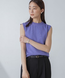 洗濯機可UVカット接触冷感ノースリーブニット