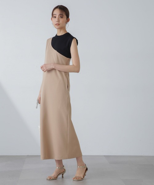 NANO universe（ナノユニバース）の「洗濯機可UVカット接触冷感ノースリーブニット（ニット/セーター・レディース・ライトブルー/ブラック/ホワイト・FREE）」の5枚目の写真