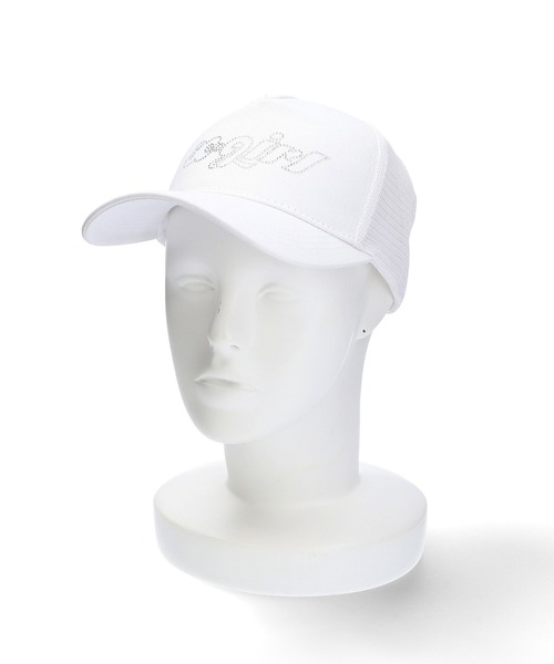 X-girl（エックスガール）の「RHINESTONE LOGO TRUCKER CAP（キャップ・レディース・ブラック/ホワイト・ONE SIZE）」の17枚目の写真