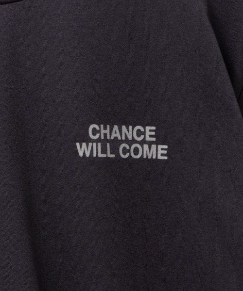 NAVY（ネイビー）の「NAVY 5分袖メッセージTシャツ（Tシャツ/カットソー・レディース・ホワイト/ブルー系その他/チャコールグレー・S/M/L/XL）」の9枚目の写真