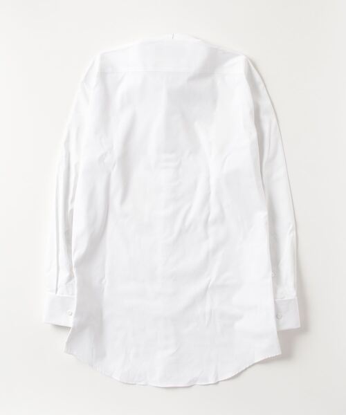 透け防止 形態安定ノーアイロン ウイングカラー 長袖ビジネスワイシャツ 白無地 フォーマル（ビジネスシャツ）｜TOKYO SHIRTS（トウキョウシャツ）