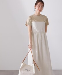 N.(N. Natural Beauty Basic) | ◆バックリボンサッカーキャミワンピース(ワンピース)