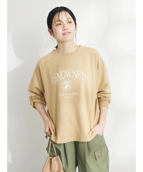 CRAFT STANDARD BOUTIQUE（クラフトスタンダードブティック）の「ミニ裏毛ロゴロンTee（Tシャツ/カットソー・レディース・アイボリー/ベージュ/ネイビー・FREE）」の5枚目の写真