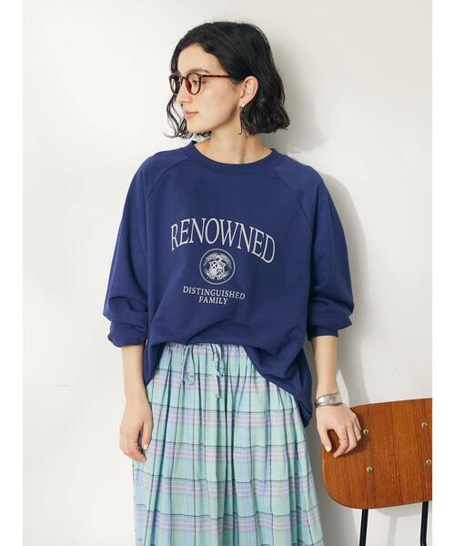 CRAFT STANDARD BOUTIQUE（クラフトスタンダードブティック）の「ミニ裏毛ロゴロンTee（Tシャツ/カットソー・レディース・アイボリー/ベージュ/ネイビー・FREE）」の6枚目の写真