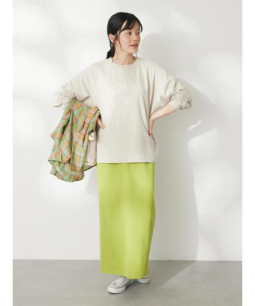 CRAFT STANDARD BOUTIQUE（クラフトスタンダードブティック）の「ミニ裏毛ロゴロンTee（Tシャツ/カットソー・レディース・アイボリー/ベージュ/ネイビー・FREE）」の13枚目の写真