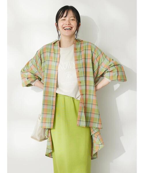 CRAFT STANDARD BOUTIQUE（クラフトスタンダードブティック）の「ミニ裏毛ロゴロンTee（Tシャツ/カットソー・レディース・アイボリー/ベージュ/ネイビー・FREE）」の17枚目の写真