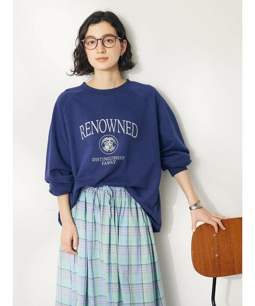 CRAFT STANDARD BOUTIQUE（クラフトスタンダードブティック）の「ミニ裏毛ロゴロンTee（Tシャツ/カットソー・レディース・アイボリー/ベージュ/ネイビー・FREE）」の18枚目の写真