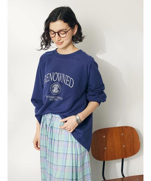 CRAFT STANDARD BOUTIQUE（クラフトスタンダードブティック）の「ミニ裏毛ロゴロンTee（Tシャツ/カットソー・レディース・アイボリー/ベージュ/ネイビー・FREE）」の19枚目の写真