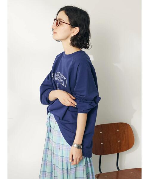 CRAFT STANDARD BOUTIQUE（クラフトスタンダードブティック）の「ミニ裏毛ロゴロンTee（Tシャツ/カットソー・レディース・アイボリー/ベージュ/ネイビー・FREE）」の20枚目の写真