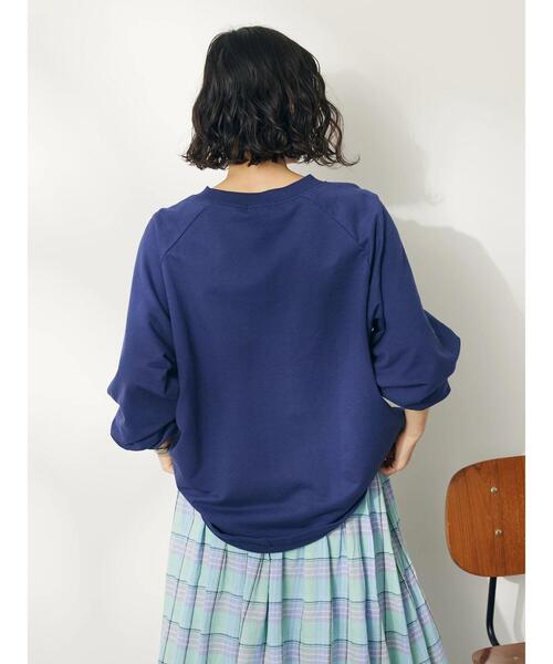 CRAFT STANDARD BOUTIQUE（クラフトスタンダードブティック）の「ミニ裏毛ロゴロンTee（Tシャツ/カットソー・レディース・アイボリー/ベージュ/ネイビー・FREE）」の21枚目の写真