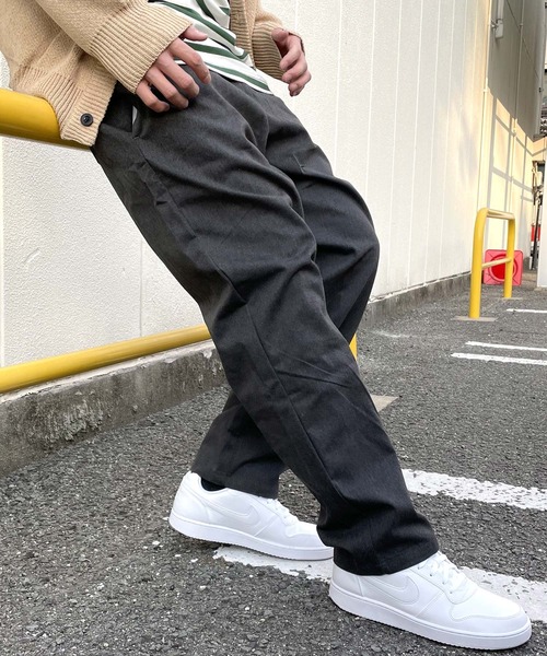 ARCADE(アーケード)の「シェフパンツ ワイドチノパンツ アンクル丈 NEOSARTIC(チノパンツ・メンズ・ブラック/カーキ/オフホワイト/ブラック系その他/グレー系カモフラージュ/チャコール/ブルー系その他/チェック/ストライプ/ベージュ・M/L/LL)」の4枚目の写真