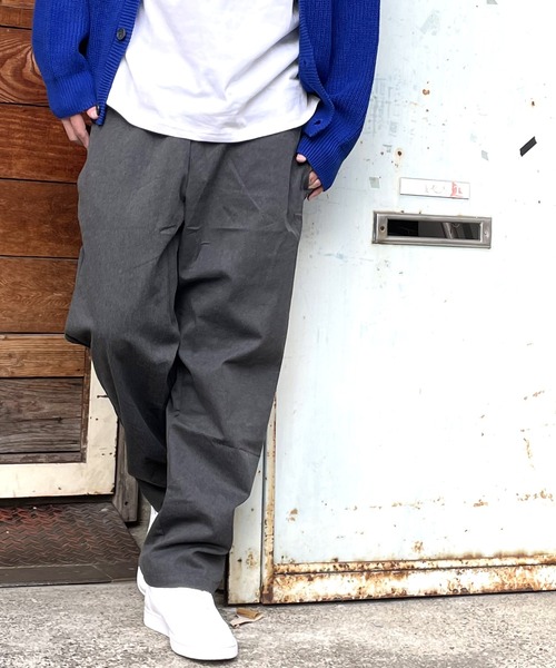 ARCADE(アーケード)の「シェフパンツ ワイドチノパンツ アンクル丈 NEOSARTIC(チノパンツ・メンズ・ブラック/カーキ/オフホワイト/ブラック系その他/グレー系カモフラージュ/チャコール/ブルー系その他/チェック/ストライプ/ベージュ・M/L/LL)」の14枚目の写真
