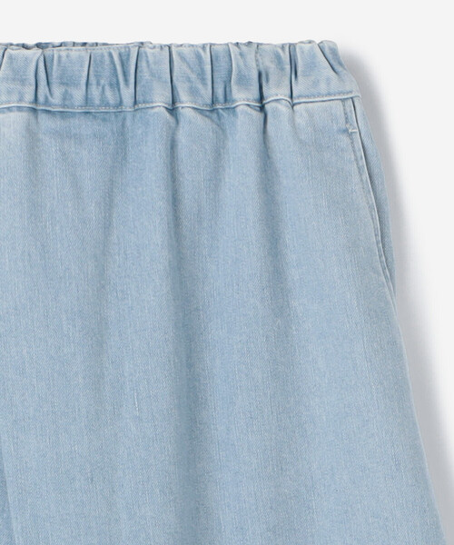 DANTON(ダントン)の「DANTON | デニム イージータックパンツ WOMEN(デニムパンツ・レディース・ライトブルー/インディゴブルー・36)」の5枚目の写真