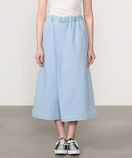 DANTON(ダントン)の「DANTON | デニム イージータックパンツ WOMEN(デニムパンツ・レディース・ライトブルー/インディゴブルー・36)」の11枚目の写真