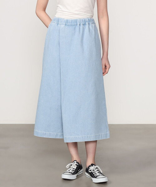 DANTON(ダントン)の「DANTON | デニム イージータックパンツ WOMEN(デニムパンツ・レディース・ライトブルー/インディゴブルー・36)」の1枚目の写真