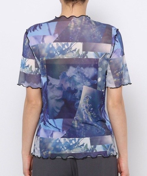 HARE フラワーコラージュシアートップス HARE（ハレ）の「フラワーコラージュシアートップス(HARE)（T