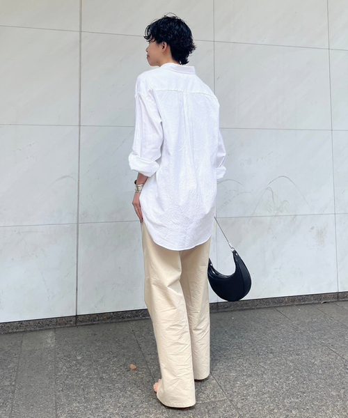 AMERICANA（アメリカーナ）の「【AMERICANA/アメリカーナ】別注オックスボタンダウンシャツ（シャツ/ブラウス・レディース・ホワイト/スカイブルー・38/FREE）」の12枚目の写真