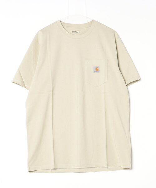 Carhartt WIP(カーハートダブリューアイピー)の「S/S POCKET T-SHIRT(Tシャツ/カットソー・メンズ・ベージュ/ダークベージュ/ホワイト/ダークネイビー/ブラック・SMALL/MEDIUM/LARGE/X-LARGE)」の3枚目の写真