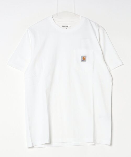 Carhartt WIP(カーハートダブリューアイピー)の「S/S POCKET T-SHIRT(Tシャツ/カットソー・メンズ・ベージュ/ダークベージュ/ホワイト/ダークネイビー/ブラック・SMALL/MEDIUM/LARGE/X-LARGE)」の1枚目の写真