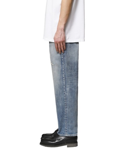 マーカ　12ozデニム / レギュラーフィットジーンズ, Used Washed MARKA REGULAR FIT JEANS - USED WASHED - | MAROON