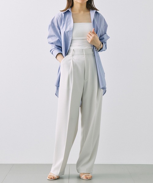 BABYLONE（バビロン）の「カルゼタックパンツ（その他パンツ・レディース・ブラック/オフホワイト・36inch/38inch）」の21枚目の写真