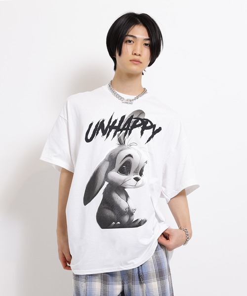 tシャツ UNHAPPY BUNNY Tシャツ レディース メンズ UNHAPPY BUNNY Tシャツ（Tシャツ/カットソー）｜MILKBOY（ミルク