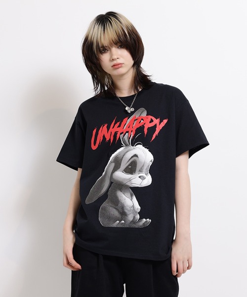 UNHAPPY BUNNY Tシャツ（Tシャツ/カットソー）｜MILKBOY（ミルク