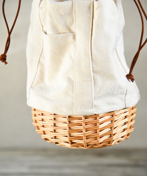 かごバッグ [OUNCE] bangb handmade bag moment+ かごバッグ カゴバッグ フラワー刺繍かごバッグ