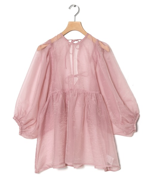 w closet（ダブルクローゼット）の「オーガンジーボリュームブラウス