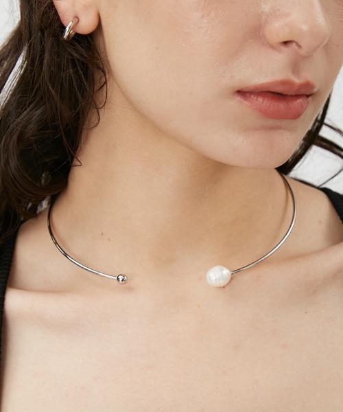 FRAY I.D（フレイアイディー）の「パールチョーカー（チョーカー・レディース・シルバー/ゴールド・FREE）」の2枚目の写真