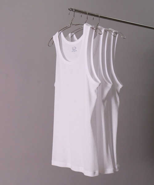 FRUIT OF THE LOOM(フルーツオブザルーム)の「(GA)【FRUIT OF THE LOOM】【パックT】3枚セット ベーシック タンクトップ(タンクトップ・メンズ・ブラック/オフホワイト/杢グレー・LARGE/X-LARGE/MEDIUM)」の19枚目の写真