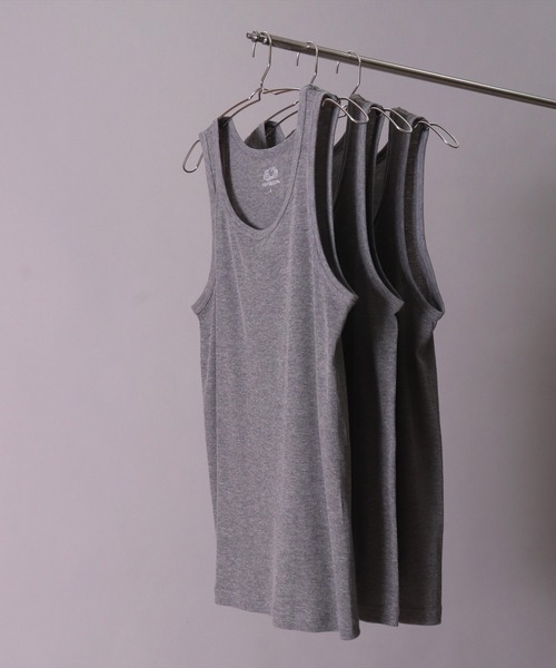 FRUIT OF THE LOOM(フルーツオブザルーム)の「(GA)【FRUIT OF THE LOOM】【パックT】3枚セット ベーシック タンクトップ(タンクトップ・メンズ・ブラック/オフホワイト/杢グレー・LARGE/X-LARGE/MEDIUM)」の21枚目の写真