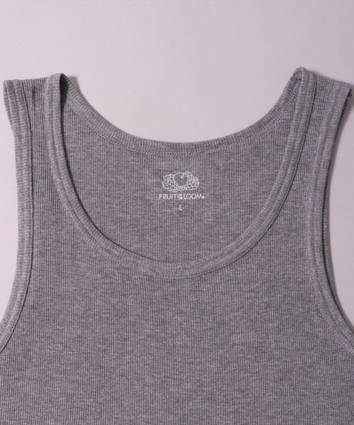 FRUIT OF THE LOOM(フルーツオブザルーム)の「(GA)【FRUIT OF THE LOOM】【パックT】3枚セット ベーシック タンクトップ(タンクトップ・メンズ・ブラック/オフホワイト/杢グレー・LARGE/X-LARGE/MEDIUM)」の13枚目の写真