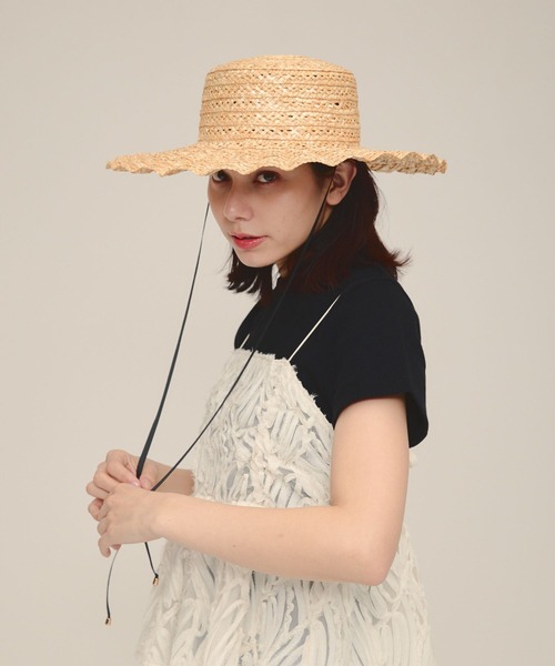 eL（エル）の「【eL】Casselini/Swing HAT/100526（ハット・レディース・ブラック/ベージュ・FREE）」の6枚目の写真